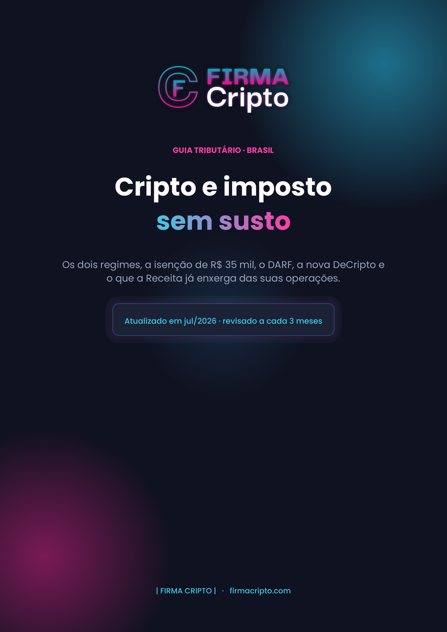 Capa do material: Guia Tributário Cripto (PDF grátis)